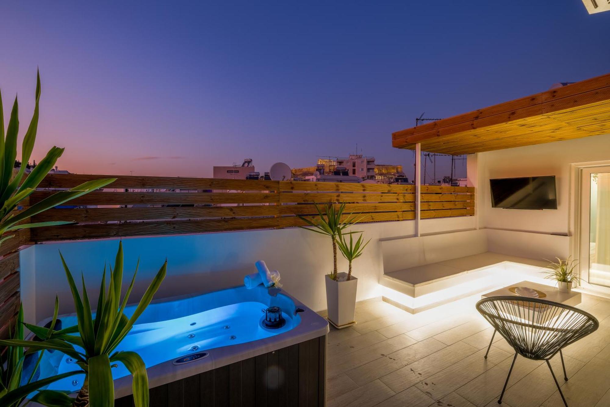 Acropolis View With Jacuzzi Atenas Exterior foto