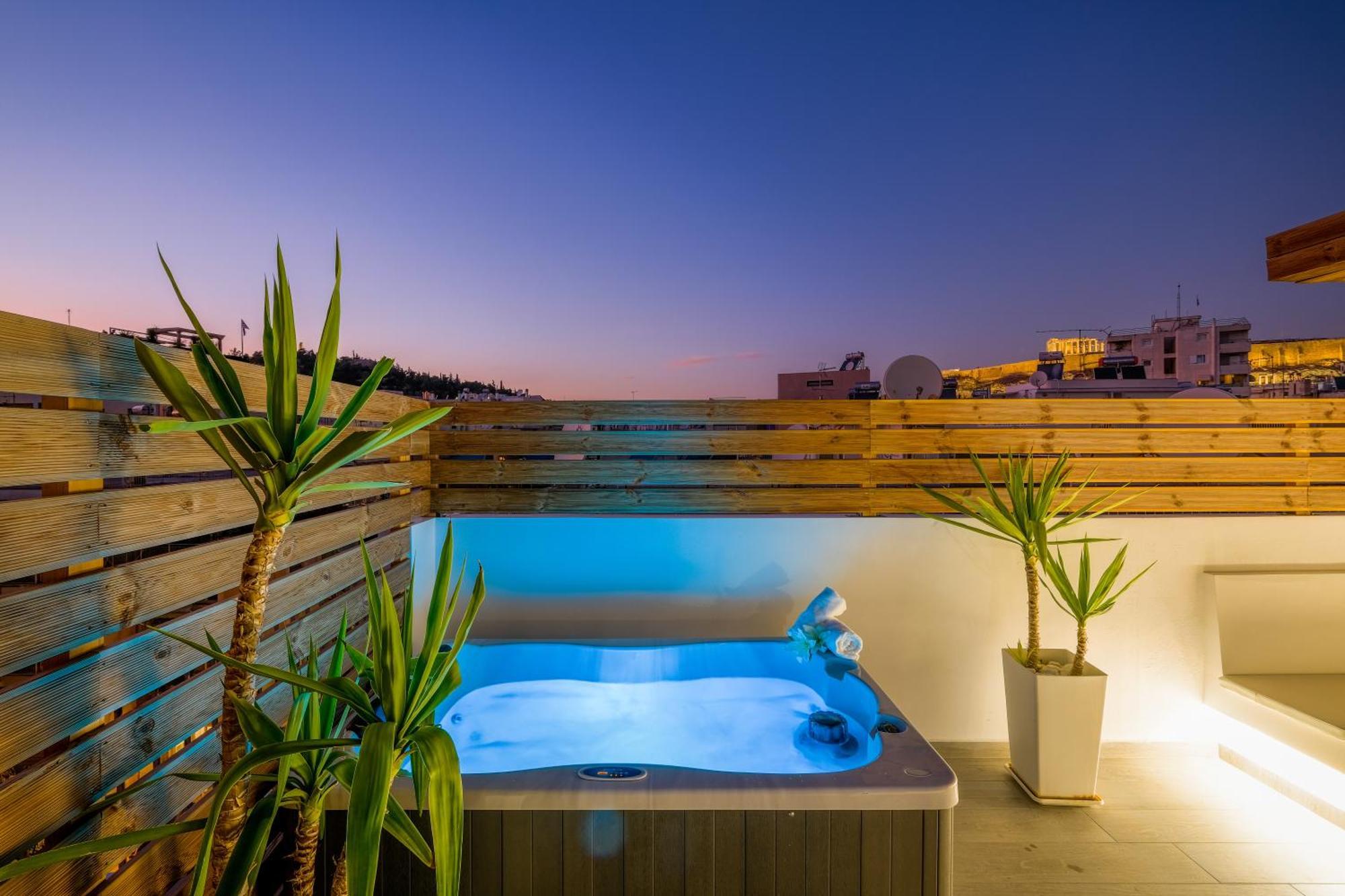 Acropolis View With Jacuzzi Atenas Exterior foto